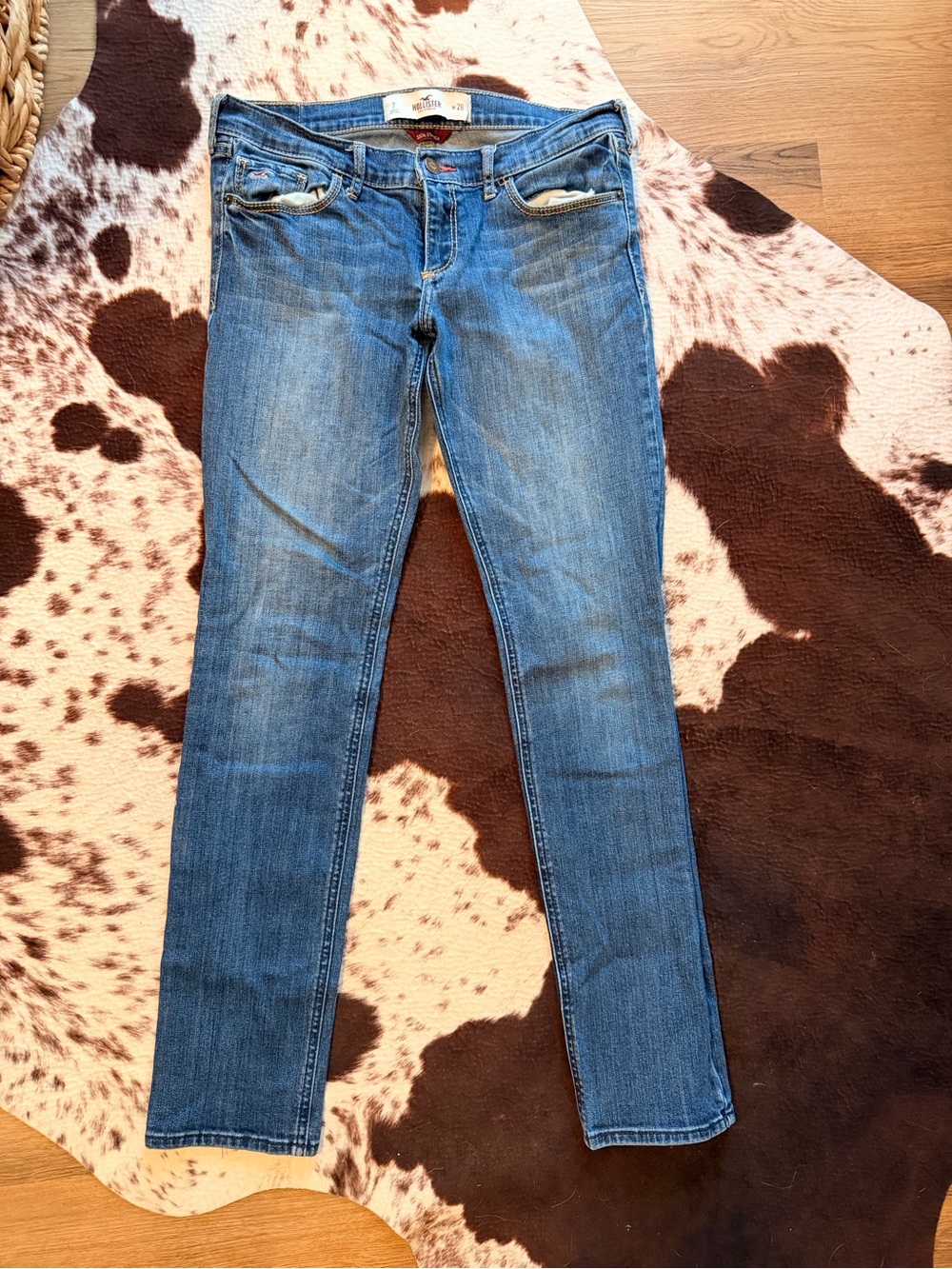 Hollister Women's Size 7 Dark Blue Skinny Jeans
